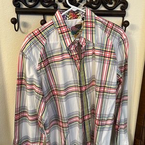 Beautiful sporty men’s size L Robert Graham shirt